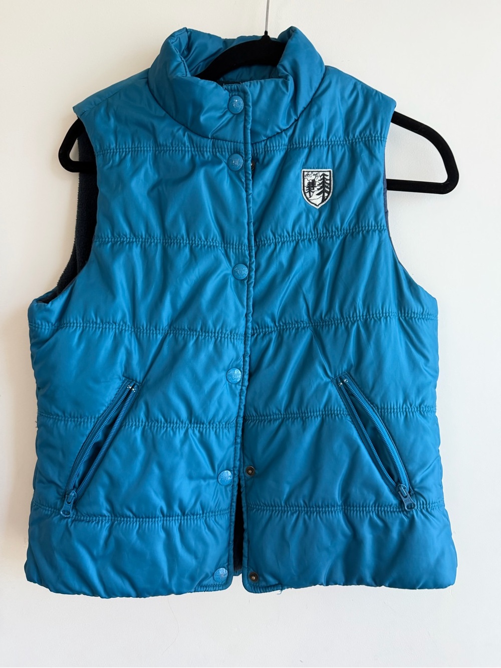 American Eagle Outfitters Teal Blue Quilted Kids Puffer Vest